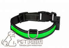Светодиодный USB ошейник EYENIMAL для собак зеленый