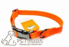 Ошейник для собак из биотана гриппи шир.25 мм оранжевый