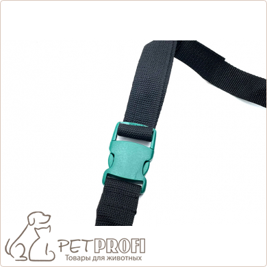 Сумочка для лакомства Vanner черная  с зеленой вышивкой