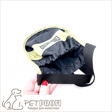 Кармашек для лакомства Vanner черный со вставкой цвета хаки