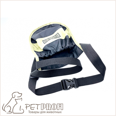 Кармашек для лакомства Vanner черный со вставкой цвета хаки