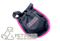 Кармашек для лакомства Vanner черный с темно-розовым кантом